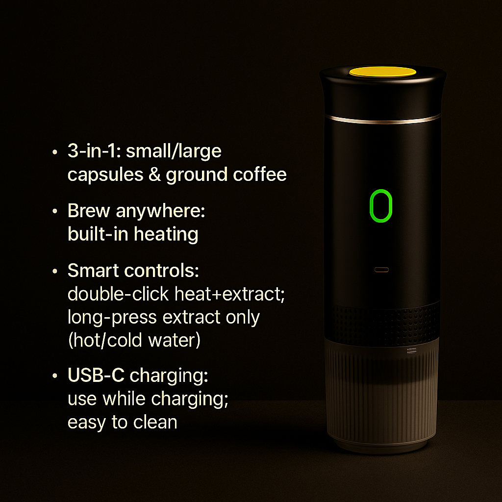 Brewza Go – Portable Coffee Maker